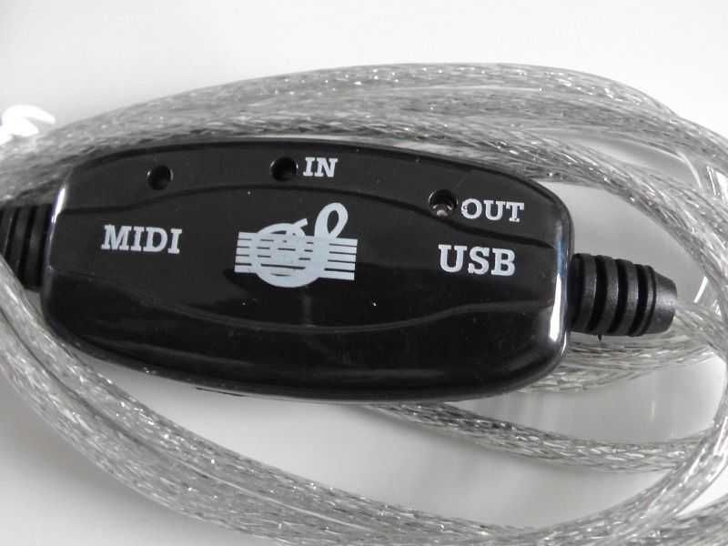Kabel USB - MIDI do podłączenia Keyboarda z Komputerem 2m