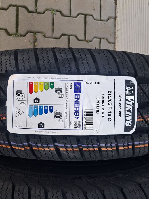 4x 215/65r16c Viking Wintech opony zimowe nowe do busa gr Continental