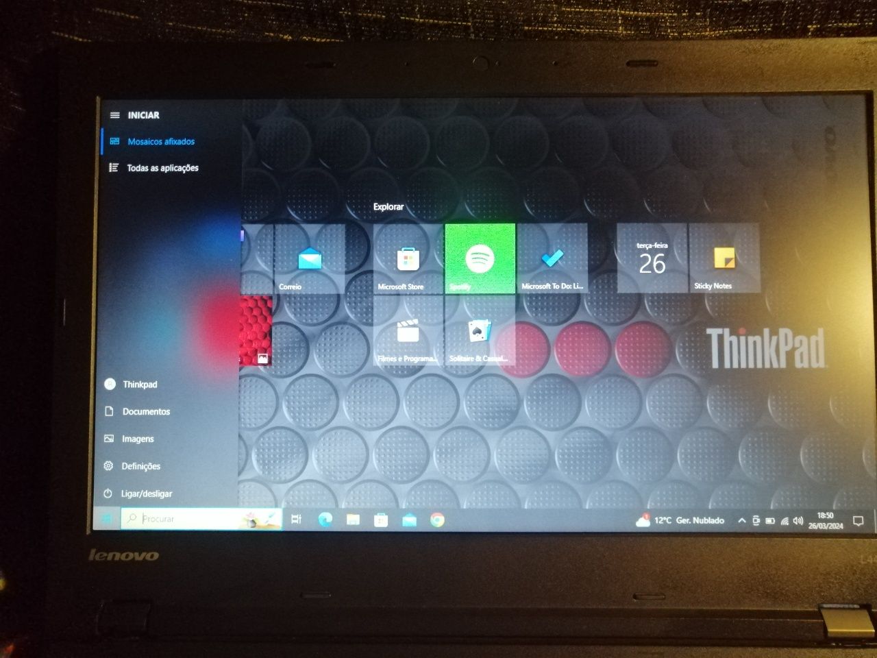 ThinkPad profissional I5 8G SSD 128