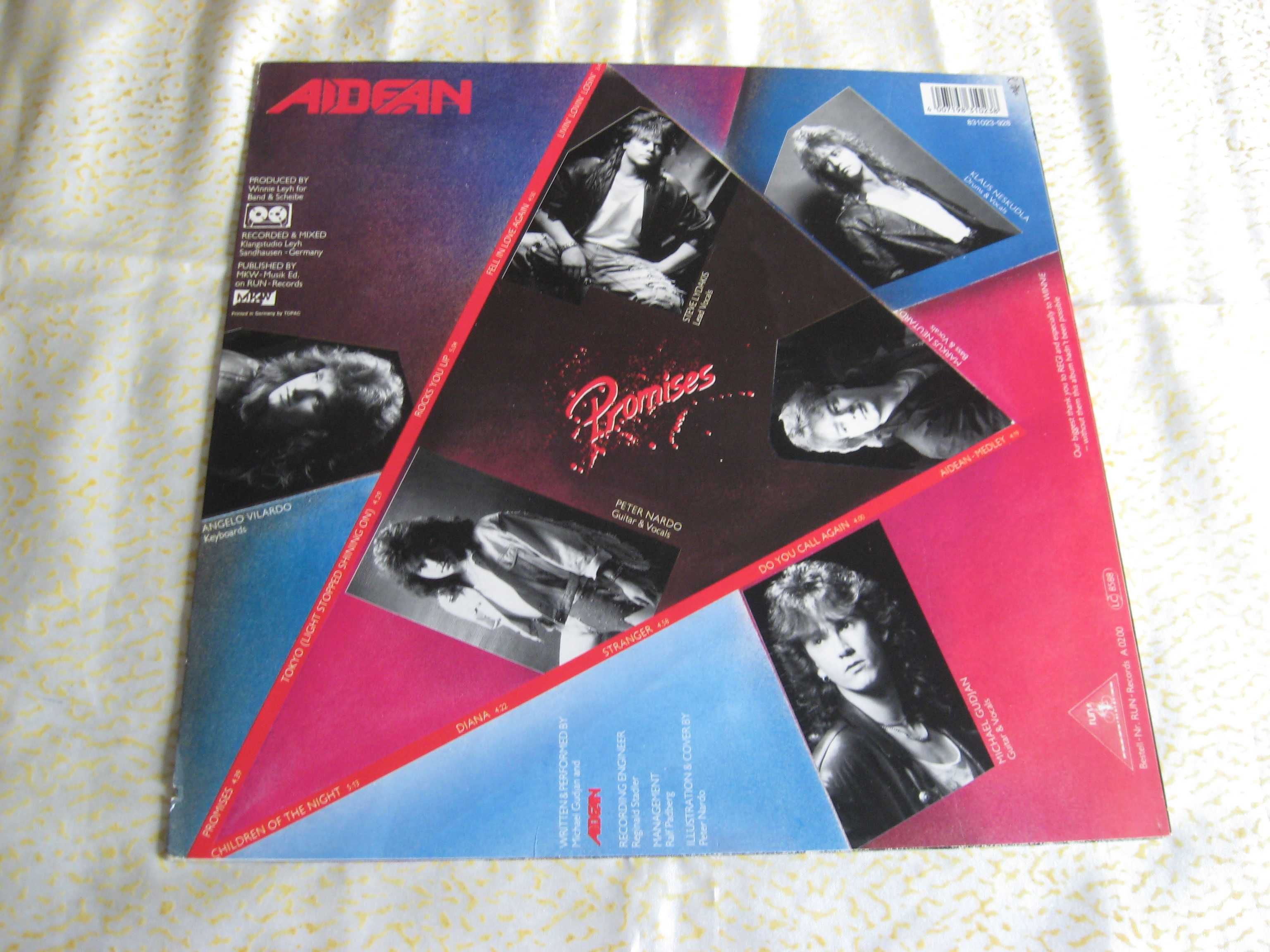 Пластинка виниловая Aidean  " Promisses " 1988  Germany
