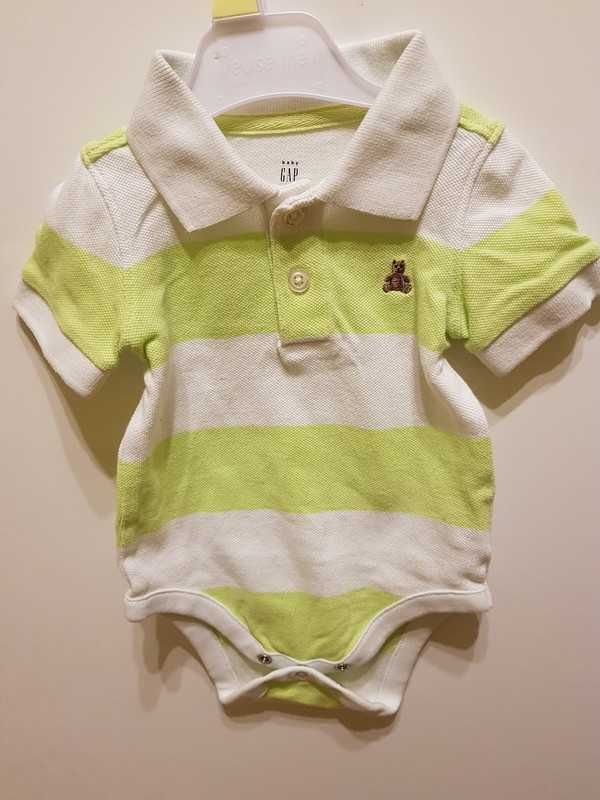 zestaw ubranek (3sz) rampers, polo, body - paka dla chłopca GAP, F&F