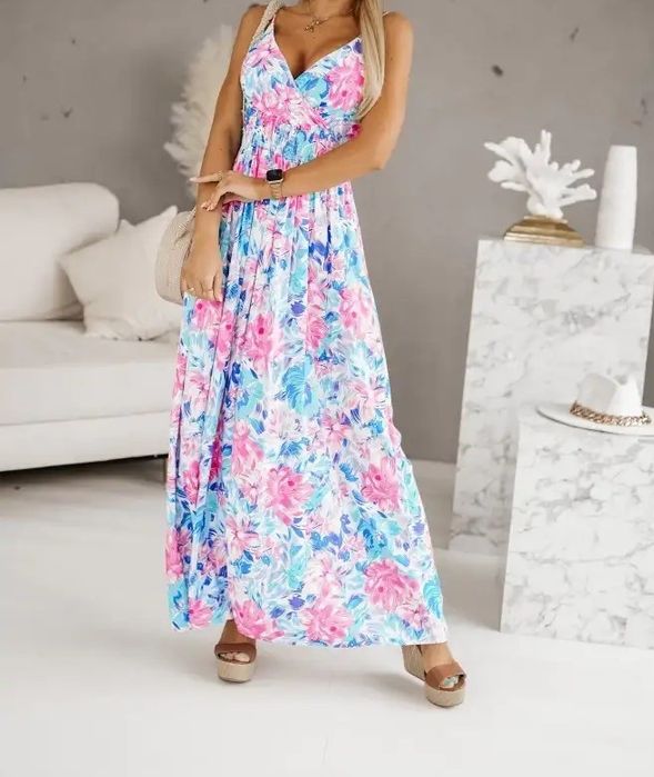 Sukienka maxi CandyTM w kwiaty