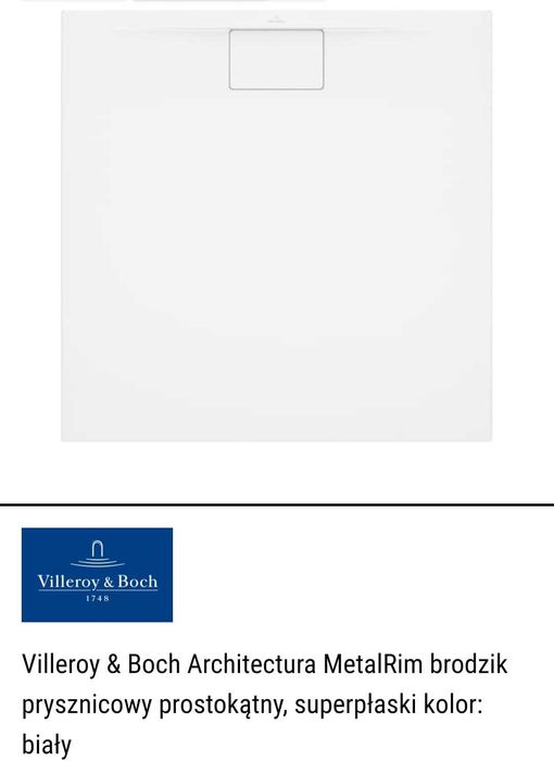 Nowy brodzik prysznicowy Villeroy & Boch