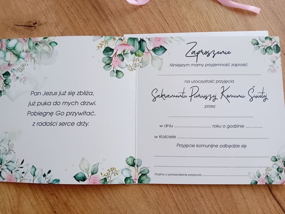 Zaproszenie na komunię