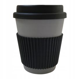 Kubek termiczny bambusowy Kamille Eco Cup Km1135, 400 ml szary