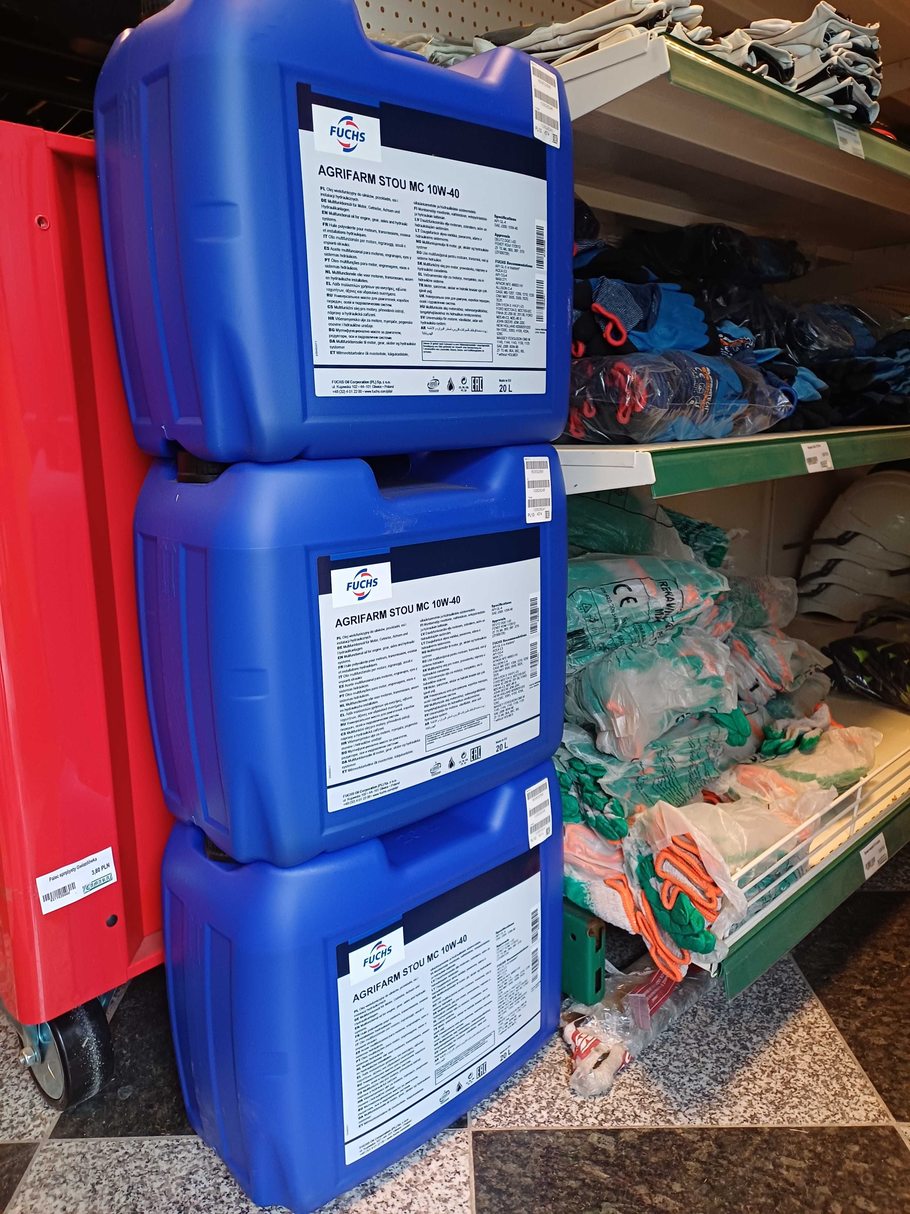Olej Agrifarm Stou 10W40 MC, 20 litrów FUCHS