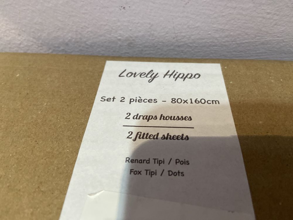 Przescierdła z gumką z bawełny lovely hippo