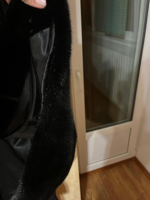 Шуба норкова чорна ексклюзивна