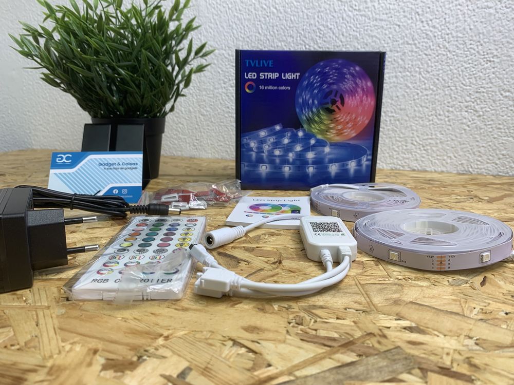 Kit Profissional Fita LED RGB + White 20 Metros (Pack completo)| Loja