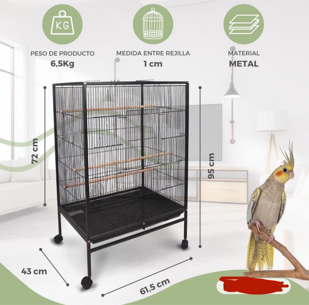 Gaiola para passaros domesticados