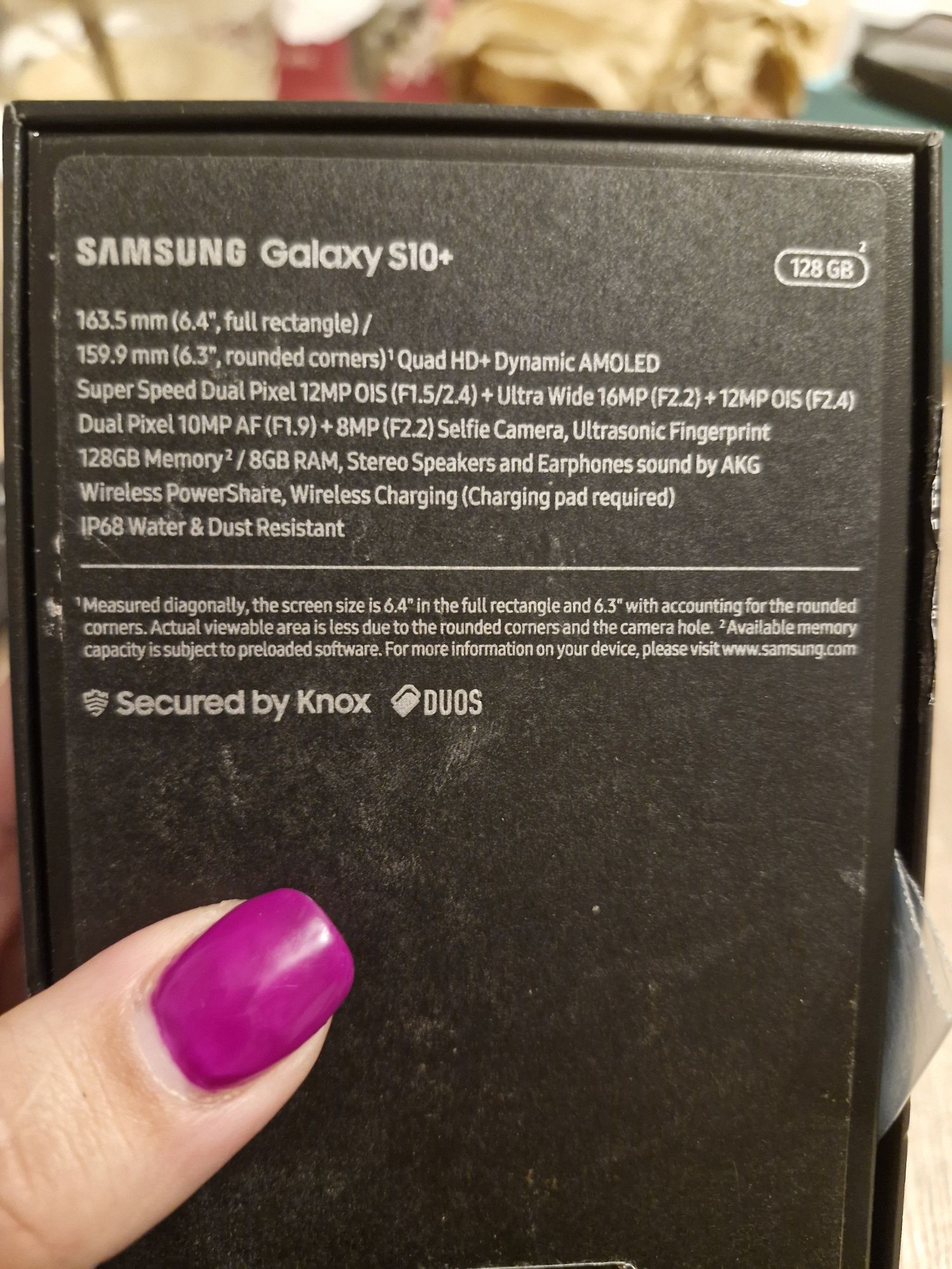 Samsung galaxy S10+ uszkodzony