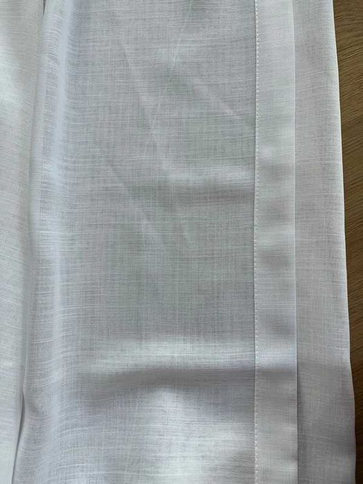 Firany na taśmie białe 2 sztuki