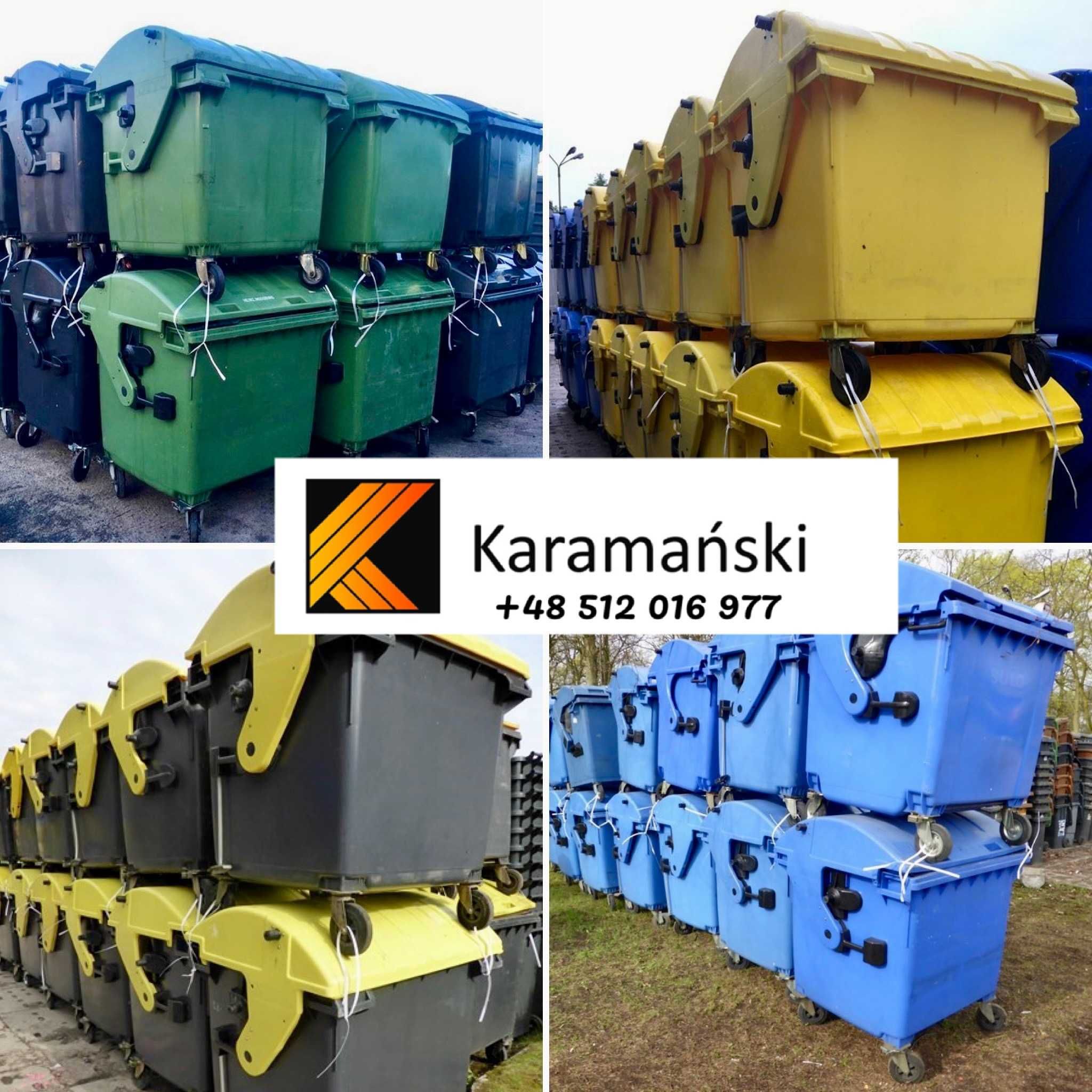 Używane pojemniki na odpady komunalne, 240 L, 1100 L