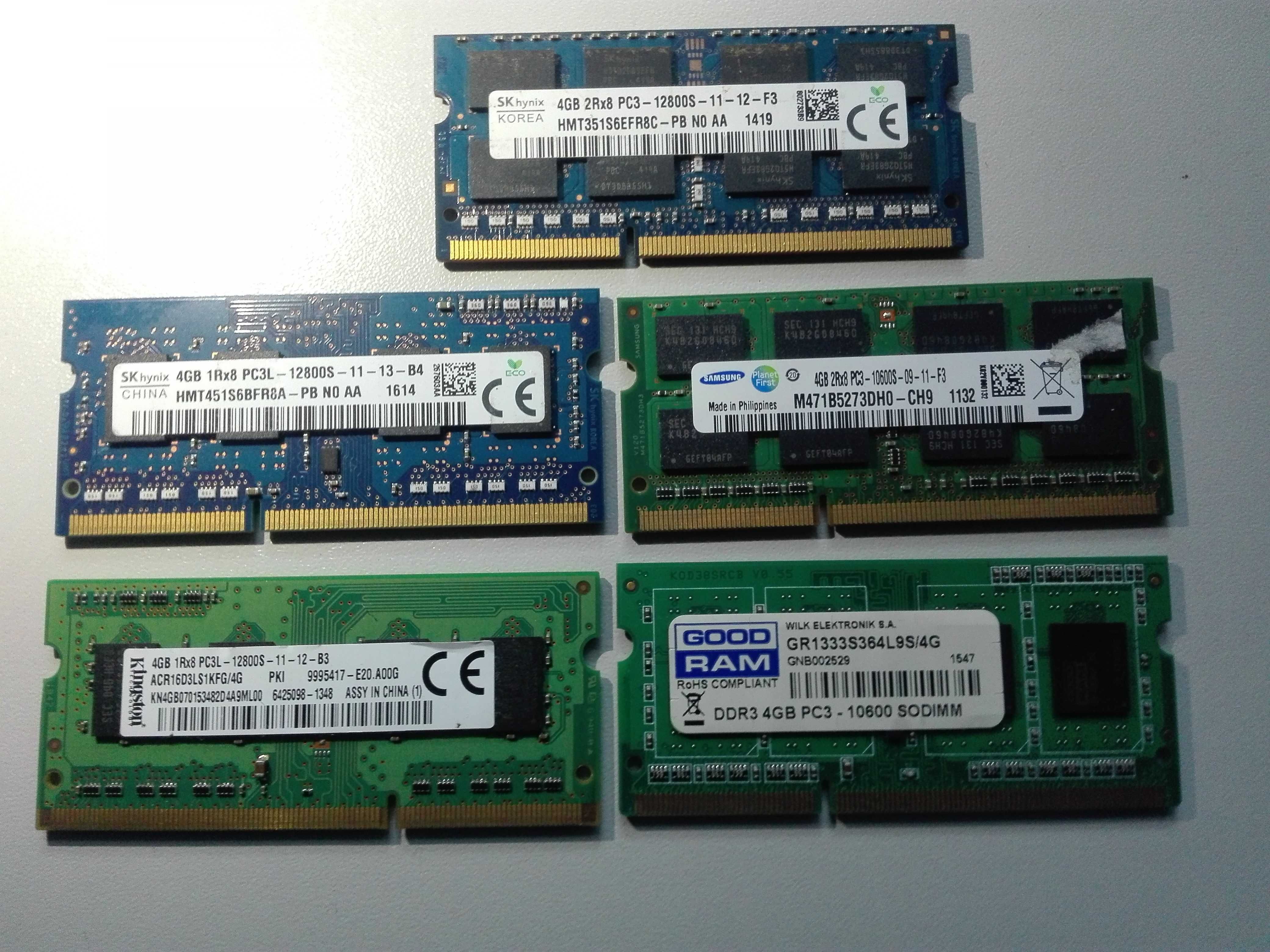 Пам'ять DDR3 4GB  до ноутбуків