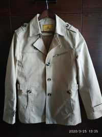 Płaszcz męski, wiosna - jesień, nowy, jasny khaki, XL