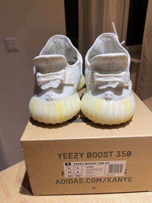 adidas Yeezy boost 350 v2 cream white 42 bone zebra onyx carbon