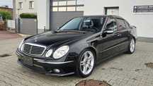 Mercedes-Benz Klasa E oryginalny pakiet E55 AMG, niski przebieg 73 tys km!, Japonia