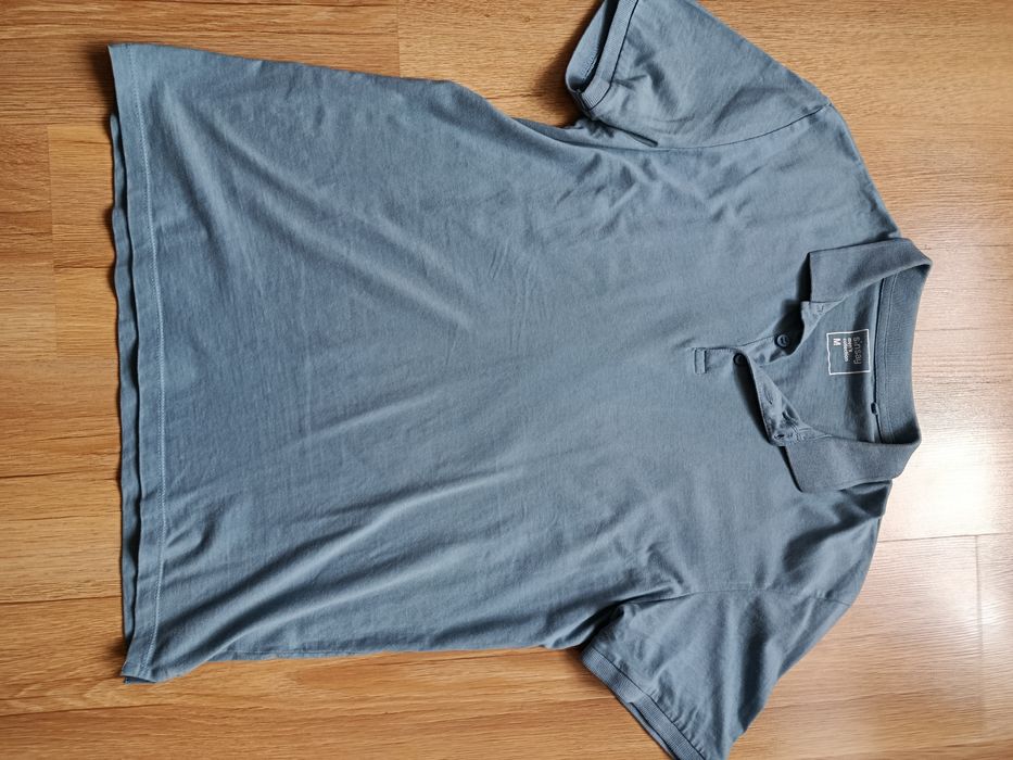 Koszulka z kołnierzykiem męska rozmiar M firma Sinsay niebieska