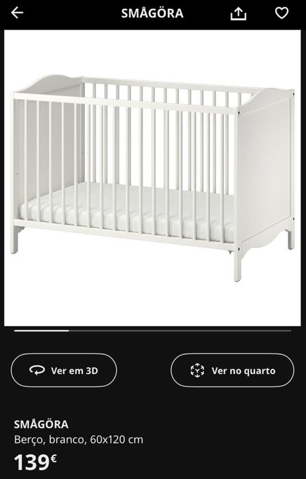 Berço + Colchão IKEA