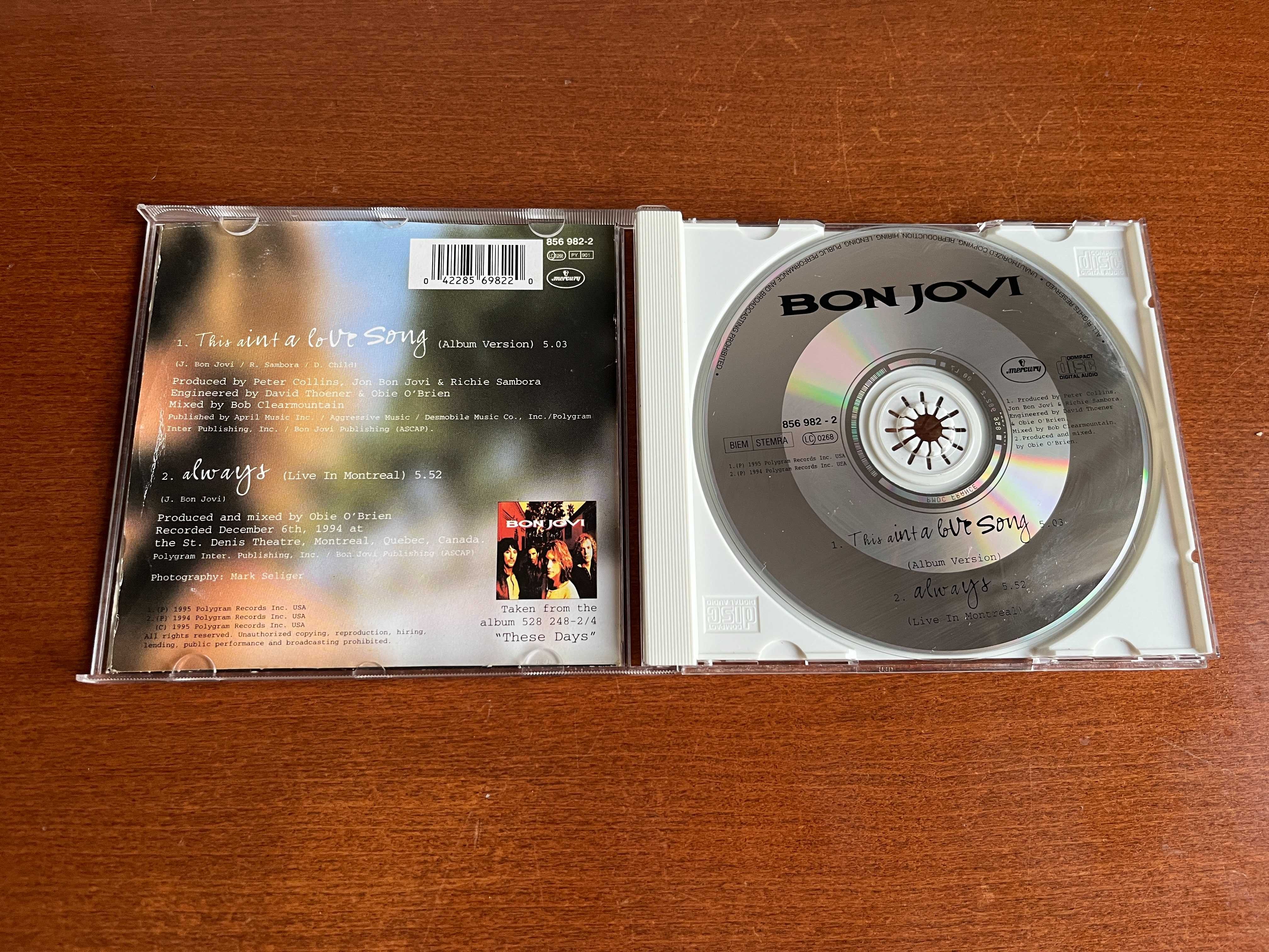 CD Original Bon Jovi - 2 músicas