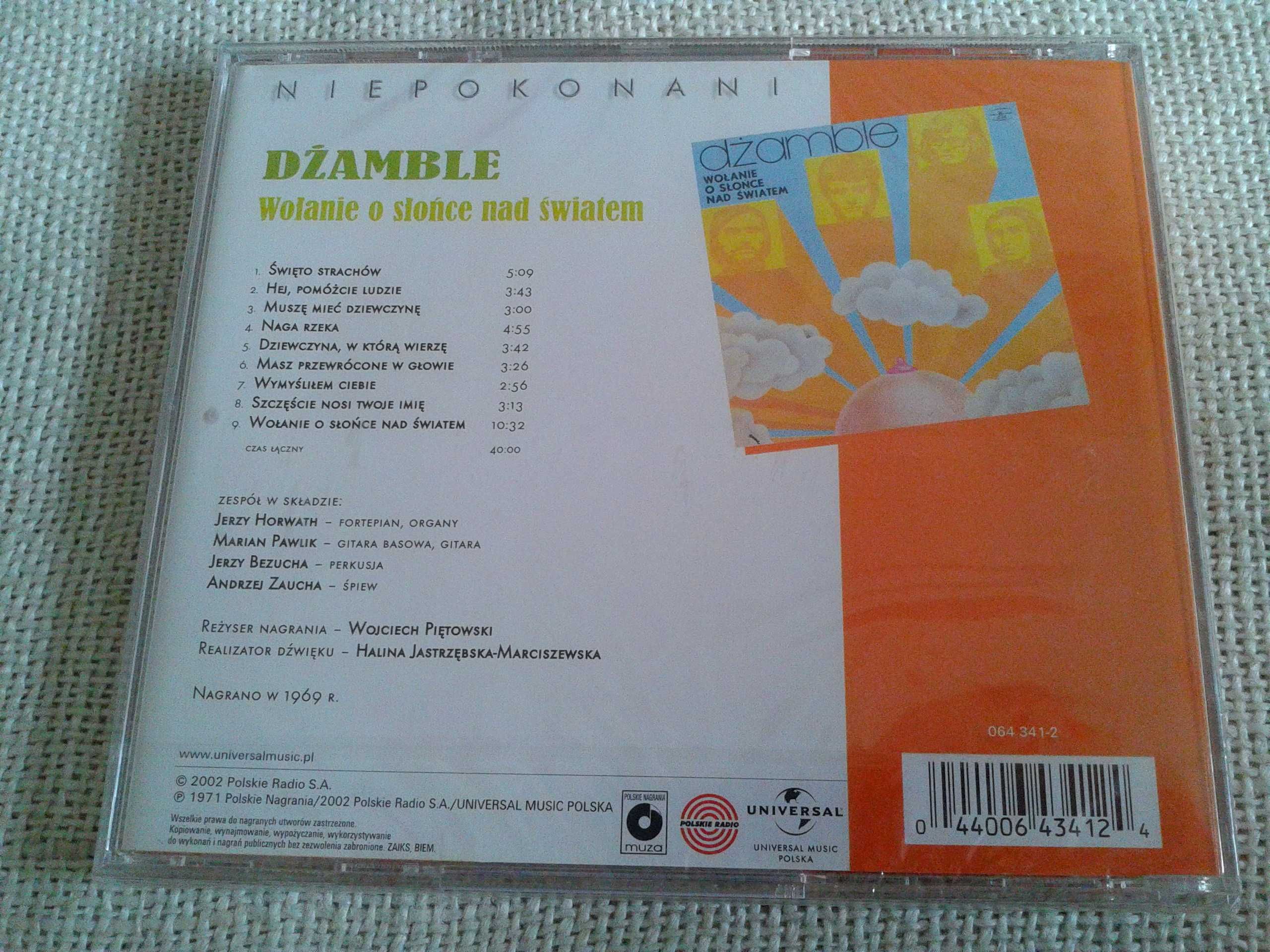 Dżamble – Wołanie O Słońce Nad Światem  CD