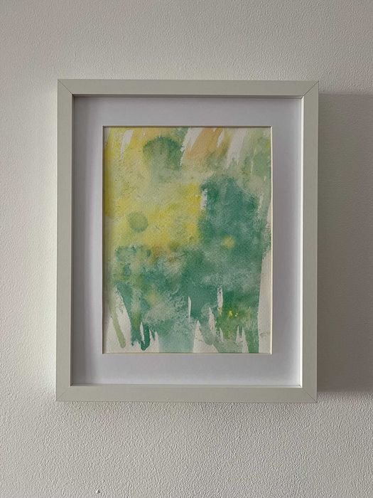 Pintura abstrata em acrílico