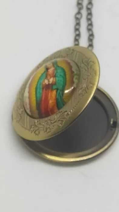 Medalion Maryja Guadalupe srebrna naszyjnik sekretnik