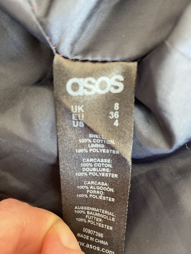 Asos kurtka wiosenna roz. S