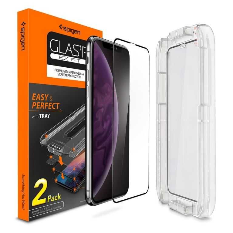 Защитное стекло Spigen GLAS.tR EZ FIT для iPhone 11 Pro/11/XR/X/Xs