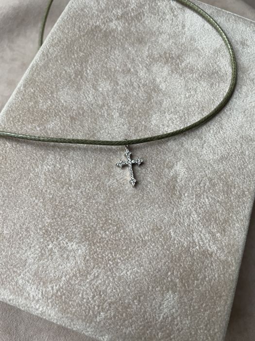 Крест бриллианты gold