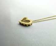 14K Gold Necklace, love heart necklace