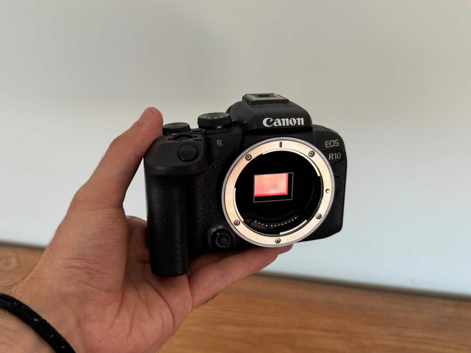 KIT CANON R10 + RF-S 18-45mm f/3.5-6.3 IS STM + EXTRAS (COM GARANTIA)