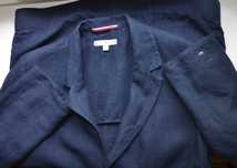 Tommy Hilfiger женский жакет пиджак 36 XS S синий летний льняной