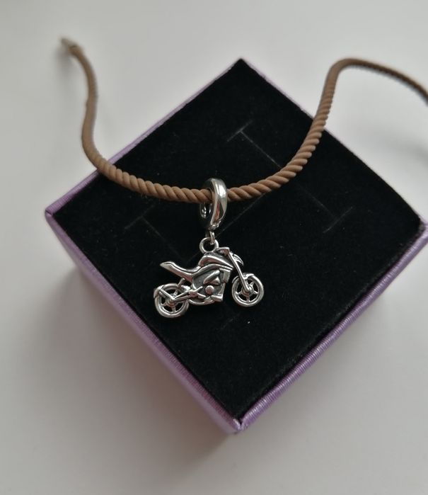 Подарунок чоловіку, мотоцикл підвіска кулон, срібний, мото, байкеру
