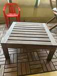 Mesa jardim para restaurar