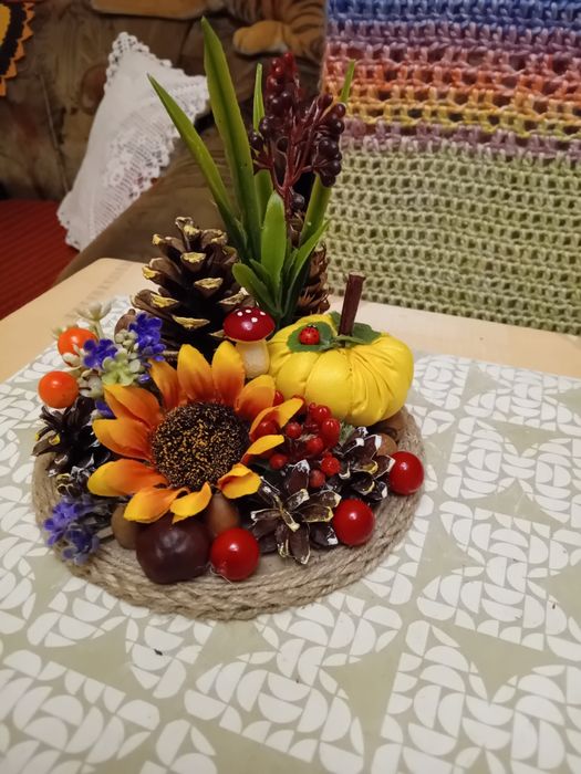 Stroik jesienny rękodzieło