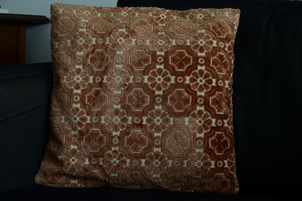 Capa almofada veludo rosa velho