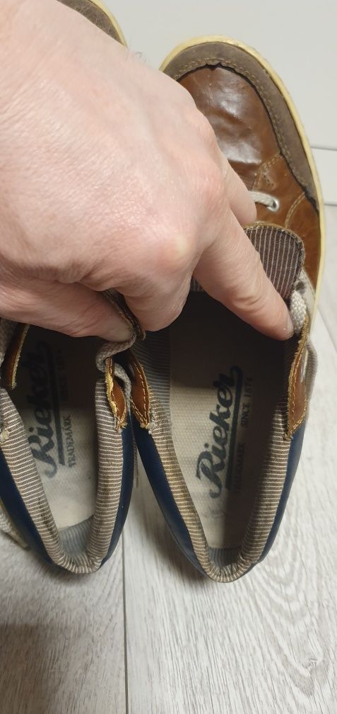 Buty skórzane RIEKER męskie rozmiar 42,5 wkładka 27cm