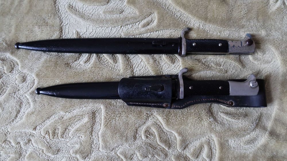 2 Bagnety KS98 Sygnow. Solingen Horster III Rzesza plus żaba oryginał