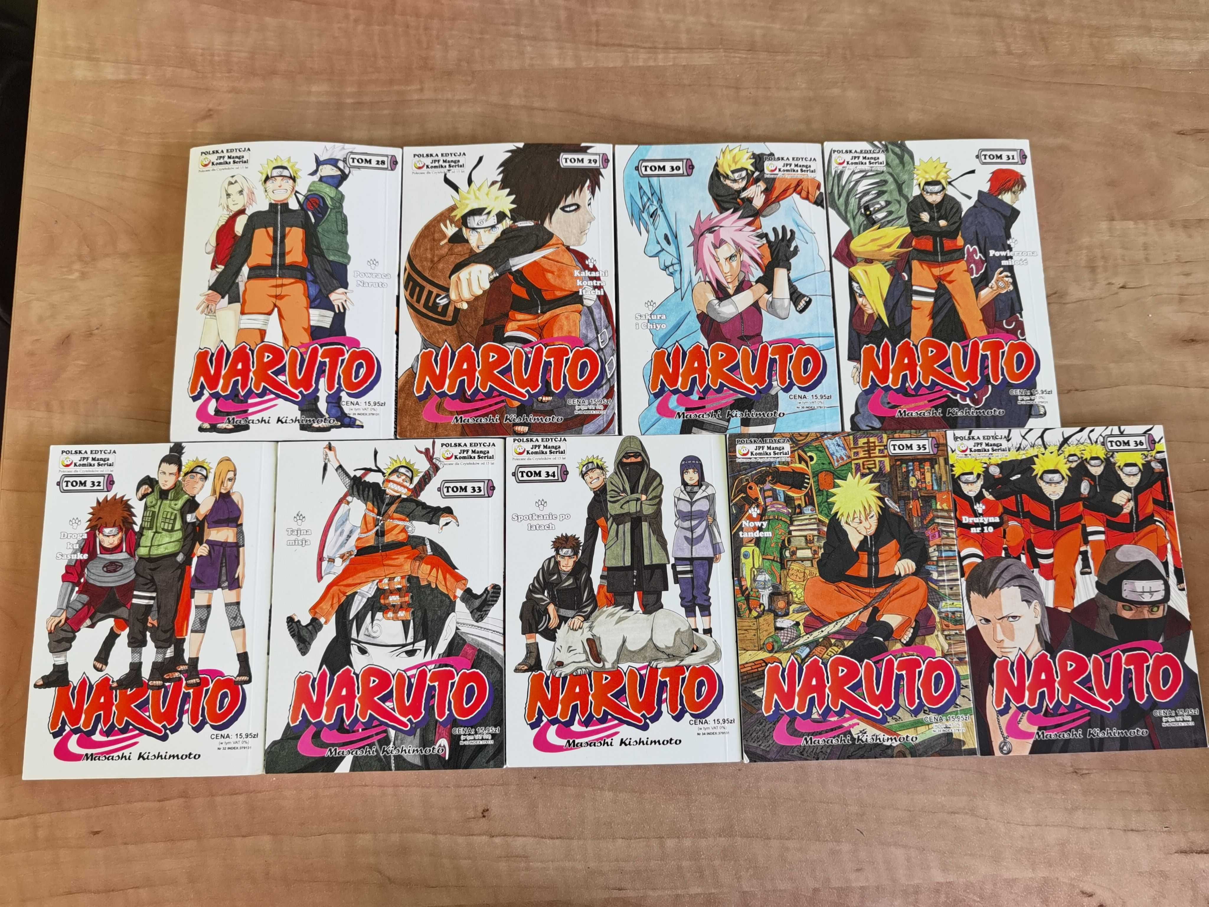 Naruto tomy 28-30 manga