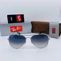 Солнцезащитные очки Ray Ban Aviator 3026 Silver-mBlue Grade 62м стекло