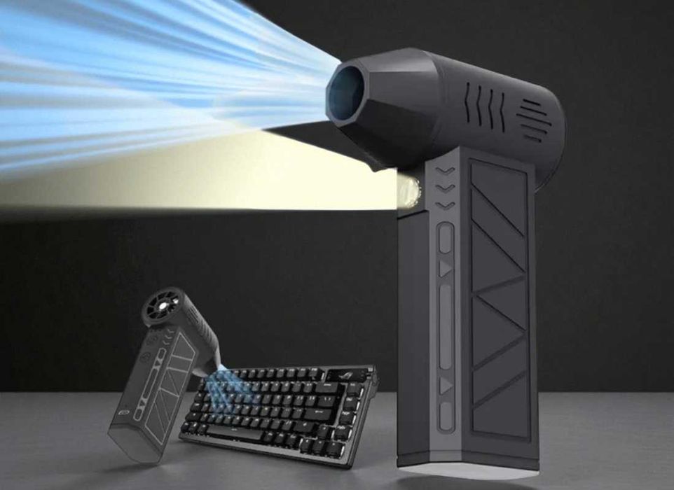 Повітродувка портативна акумуляторна LY-752, потужний турбовентилятор