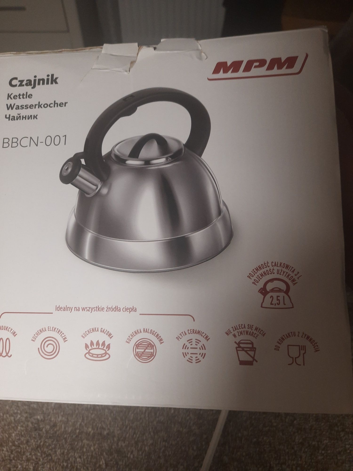 Czajnik z gwizdkiem MPM