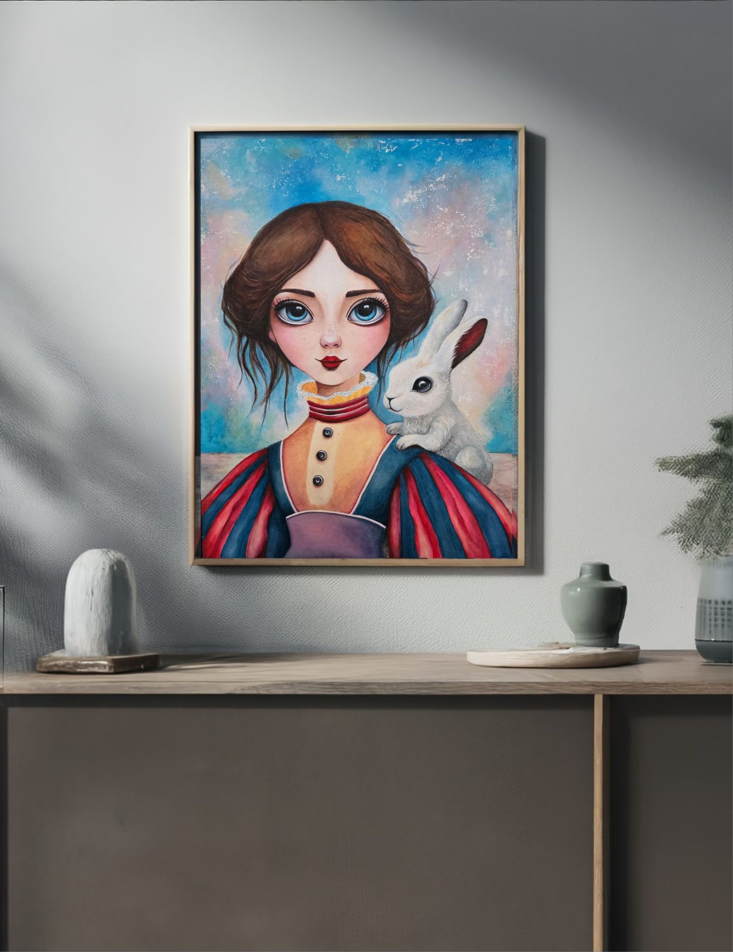 Obraz, plakat, praca autorska, Alicja w  Krainie Czarów