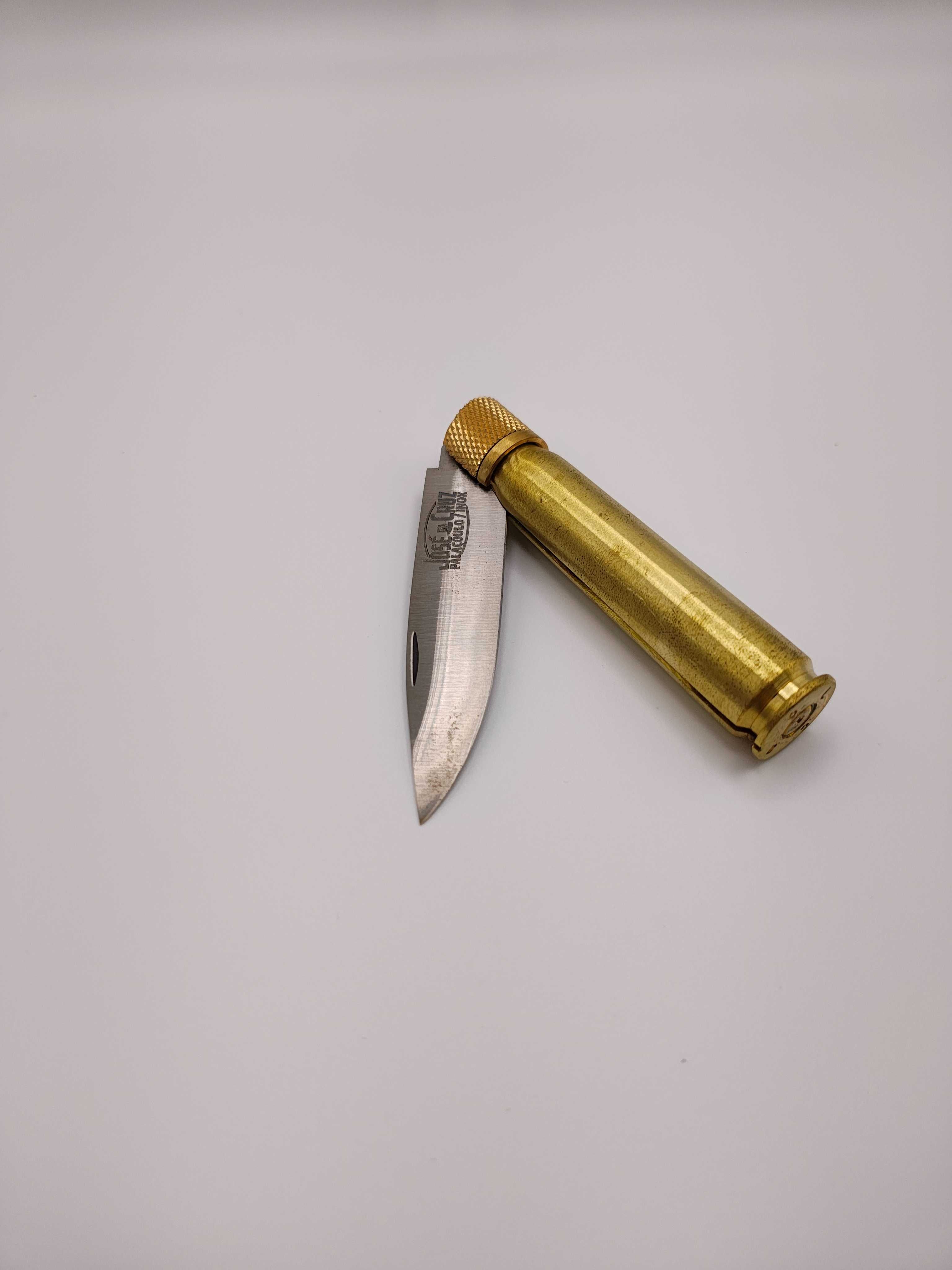 Navalha inox grande invólucro de bala José da cruz