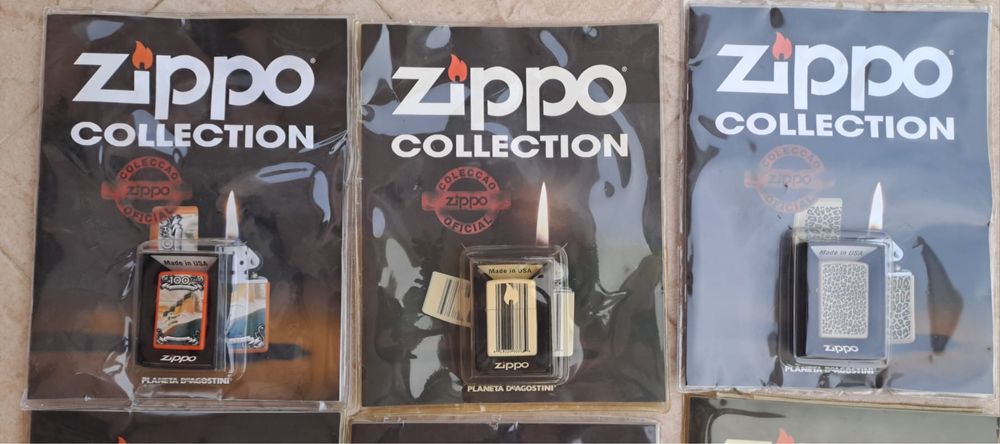 Isqueiros da Zippo com livro