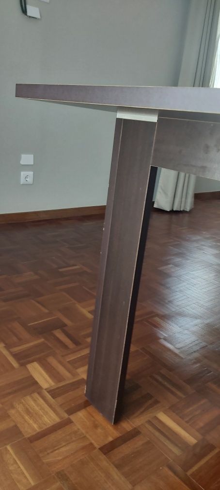 Mesa extensivel melamina cor wenge