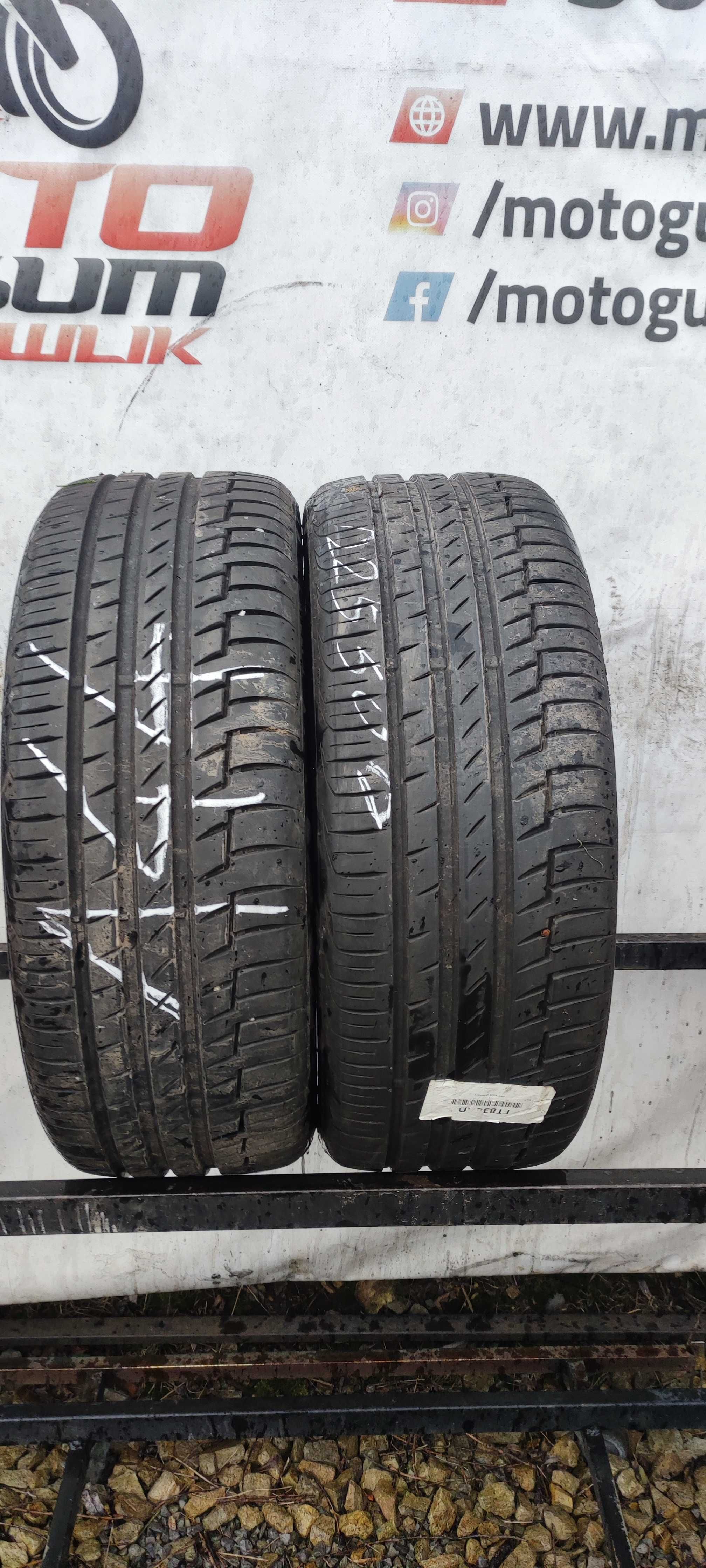 Opony Letnie 2x 225/50r18 Continental 19r. 6mm