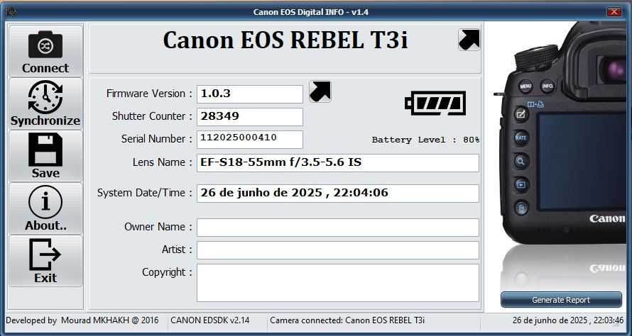 Canon EOS Rebel T3I (600D)+Canon 18-55mm