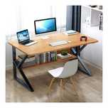 Biurko komputerowe 80x40 białe czarne drewno stolik pod laptop desk